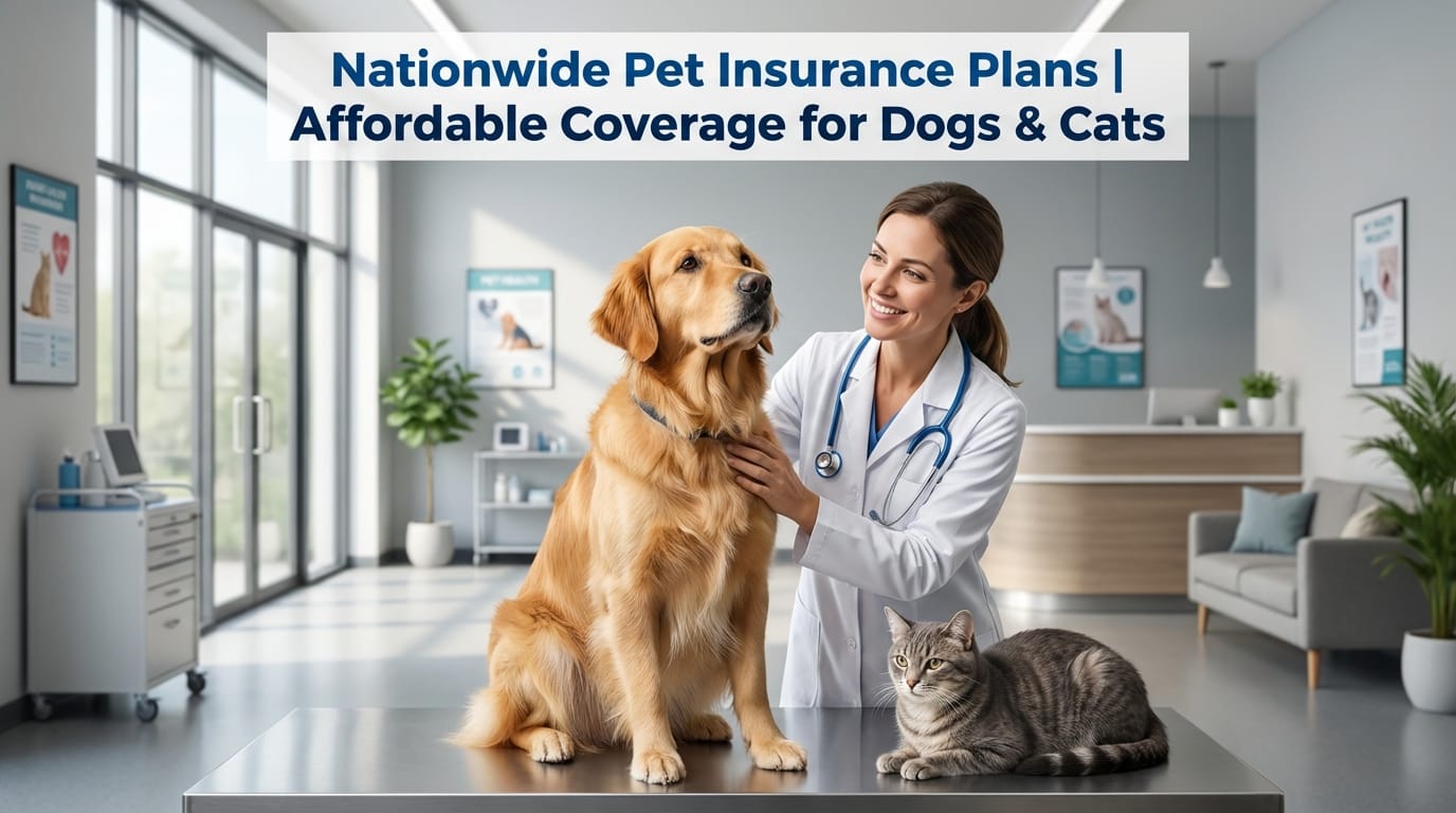 Nationwide Pet Insurance Plans | Affordable Coverage for Dogs & Cats