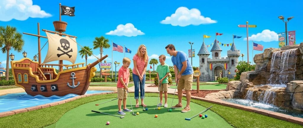 Table of contentsWhy Mini Golf is the Perfect Family ActivityTop Mini Golf Courses in the USA by RegionEast CoastMidwestSouthWest CoastTips for a Fun Mini Golf ExperienceMini Golf for Special EventsHow to Find Mini Golf Near MeSafety and Accessibility at Mini Golf CoursesFun Facts About Mini GolfConclusion Mini golf is one of the most enjoyable activities for families, friends, and even solo adventurers in the USA. With countless mini golf courses scattered across the country, it can sometimes be challenging to find the best ones near you. Whether you’re planning a weekend outing or a summer vacation activity, this ultimate guide will help you discover the top mini golf courses across the USA, tips for the perfect game, and how to make the most of your mini golfing experience. Why Mini Golf is the Perfect Family Activity Mini golf is more than just a casual game. It combines physical activity, strategy, and a lot of laughter. Here are a few reasons why mini golf is an ideal choice for families: All Ages Welcome: From toddlers to grandparents, everyone can join in. Affordable Entertainment: Many mini golf courses are budget-friendly, making it accessible for all. Outdoor Fun: Many courses are outdoors, allowing players to enjoy fresh air and beautiful landscapes. Social Interaction: It encourages teamwork, friendly competition, and bonding. Top Mini Golf Courses in the USA by Region Finding “mini golf near me” is easier when you know the top-rated courses in each region. East Coast 1. Monster Mini Golf – New York, NY Highlight: Glow-in-the-dark, indoor fun Why Visit: Perfect for rainy days or evening outings. 2. Congo River Golf – Myrtle Beach, SC Highlight: Adventure-themed courses with waterfalls Why Visit: Great for families with young kids. 3. Shipwreck Island – Florida Keys, FL Highlight: Pirate-themed mini golf Why Visit: Unique tropical experience with scenic views Midwest 1. Pirate’s Cove Adventure Golf – Wisconsin Dells, WI Highlight: Imaginative pirate landscapes Why Visit: Offers a full adventure with water features and intricate course designs 2. Castle Golf – St. Louis, MO Highlight: Medieval castle themes Why Visit: Fun for history-loving families and kids 3. Glow Golf – Chicago, IL Highlight: Neon indoor mini golf Why Visit: Perfect for night-time mini golf fun South 1. Hawaiian Rumble – Orlando, FL Highlight: Hawaiian tropical themes Why Visit: Near major attractions like Disney, perfect for vacationers 2. Lost Island Adventure Golf – Kansas City, KS Highlight: Jungle and volcano themes Why Visit: Fun course with challenging holes and water features 3. Adventure Landing – Jacksonville, FL Highlight: Family-friendly amusement mini golf Why Visit: Combines mini golf with other family entertainment options West Coast 1. Urban Putt – San Francisco, CA Highlight: High-tech, urban-themed mini golf Why Visit: Perfect for a unique and modern mini golf experience 2. Maui Golf – Los Angeles, CA Highlight: Tropical Hawaiian vibes Why Visit: Ideal for sunny California days 3. GlowZone – Las Vegas, NV Highlight: Indoor, glow-in-the-dark mini golf Why Visit: Offers entertainment in the heart of Las Vegas Tips for a Fun Mini Golf Experience To make the most of your visit: Check Online Reviews: Look for ratings and customer feedback before visiting. Book Ahead: Popular courses may require reservations. Wear Comfortable Shoes: Many courses require walking and climbing stairs. Bring a Camera: Capture fun moments, especially on themed courses. Follow the Rules: Respect course guidelines to keep it fun for everyone. Mini Golf for Special Events Mini golf isn’t just for casual fun. It’s perfect for: Birthday Parties: Many courses offer party packages. Team Building: Companies use mini golf for group activities. Date Nights: Unique and fun outing for couples. Holiday Events: Seasonal decorations make the experience festive How to Find Mini Golf Near Me Finding mini golf near your location is easy: Google Maps: Type “mini golf near me” and filter by ratings Yelp: Check reviews and distance from your area Local Tourism Websites: Often feature the best family attractions Social Media Groups: Local community pages often share hidden gems Safety and Accessibility at Mini Golf Courses When visiting, keep these in mind: Accessibility: Many courses are wheelchair accessible. Weather Considerations: Outdoor courses may close during rain. Sanitation: Indoor mini golf courses often sanitize clubs and balls regularly. Supervision: Young children should be accompanied by adults. Fun Facts About Mini Golf Mini golf originated in the early 20th century in the USA. Glow-in-the-dark courses became popular in the 1980s. Some courses take inspiration from famous movies or historical events. Mini golf is not only fun but helps improve hand-eye coordination. Conclusion Mini golf is a fun, engaging, and family-friendly activity available all across the USA. Whether you’re seeking indoor glow-in-the-dark excitement, pirate-themed adventures, or tropical courses, there’s a mini golf course near you waiting to be discovered. Use this guide to plan your next outing, make memories with loved ones, and enjoy one of the country’s most beloved recreational activities.