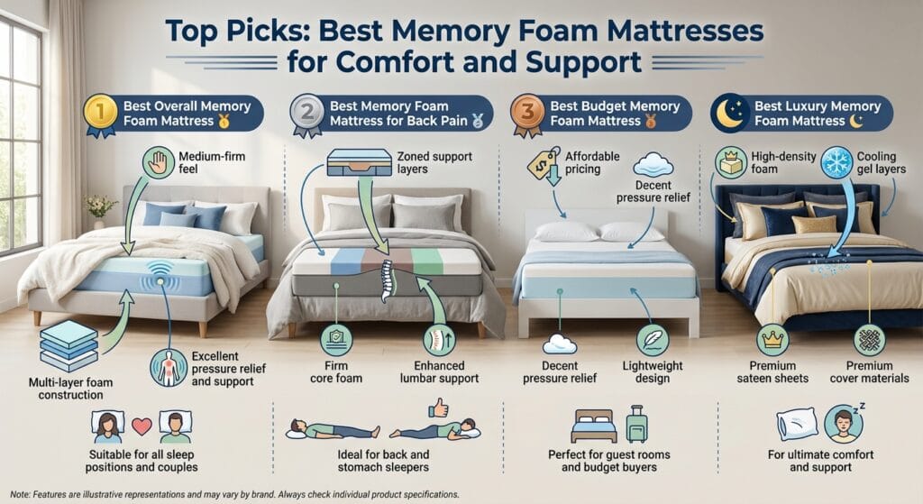 best memory foam mattress