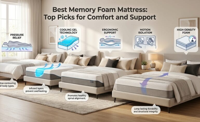 Best Memory Foam Mattress: Top Picks for Comfort and Support