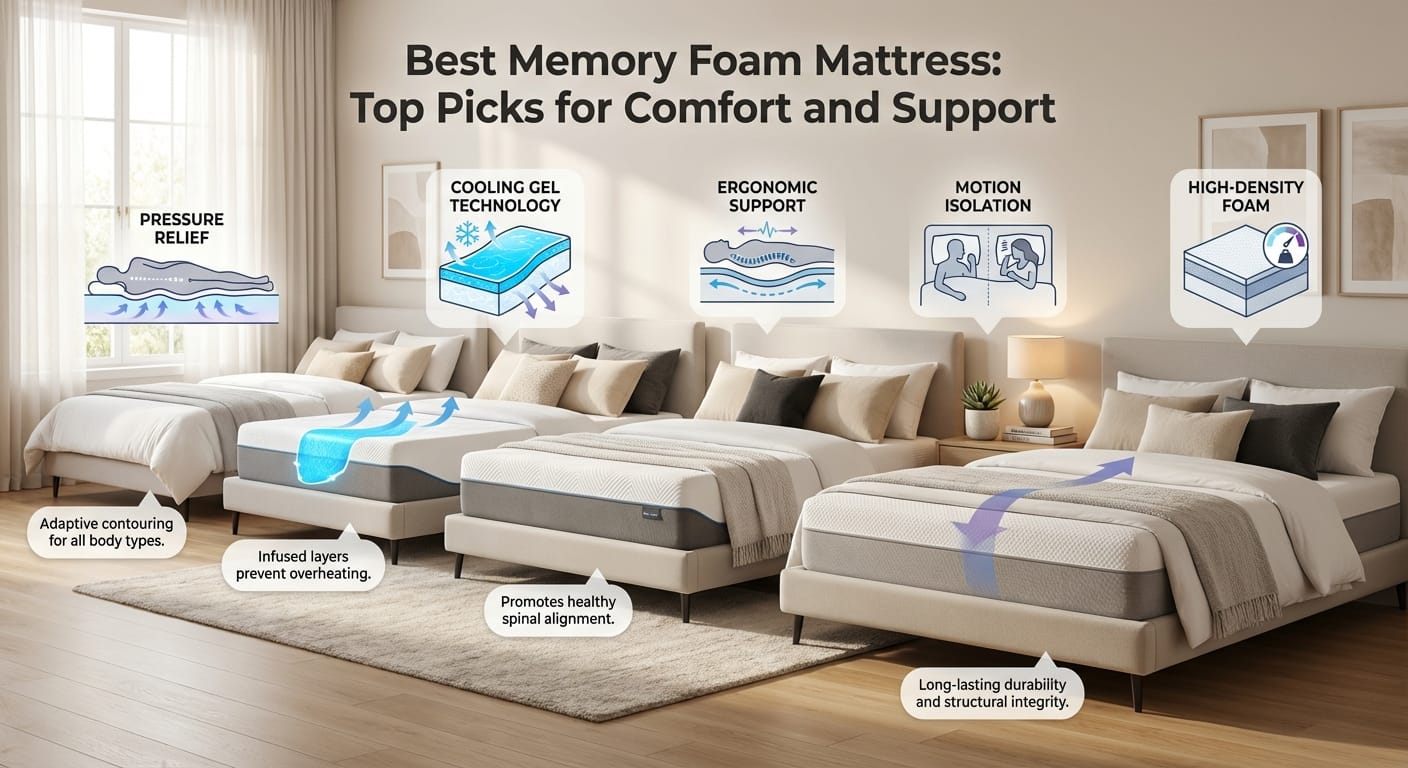Best Memory Foam Mattress: Top Picks for Comfort and Support
