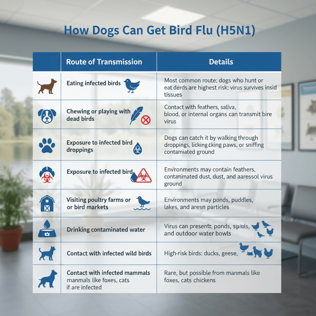 can dogs get bird flu