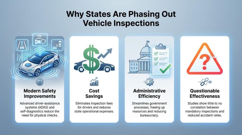 states phasing out mandatory vehicle inspections