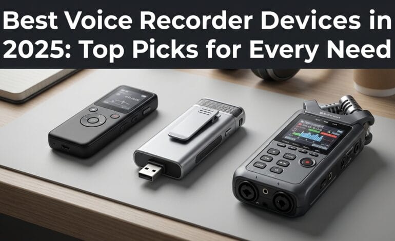 Best Voice Recorder Device in 2025: Top Picks for Every Need