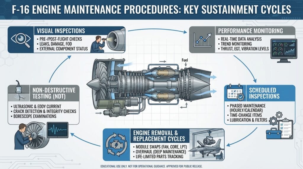 F-16 Engine Maintenance