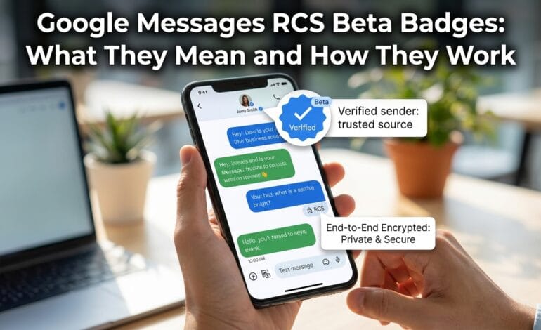 Google Messages RCS Beta Badges: What They Mean and How They Work