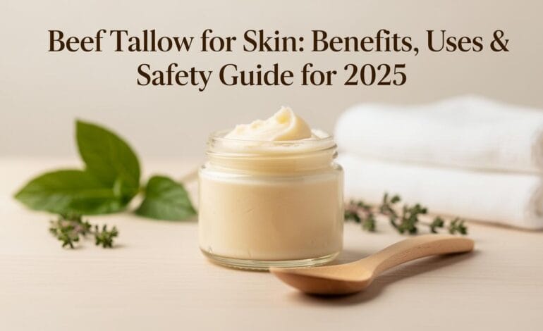 Beef Tallow for Skin: Benefits, Uses & Safety Guide for (2025)