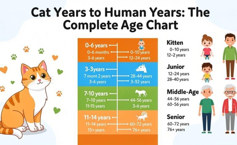 Cat Years to Human Years: The Complete Age Chart
