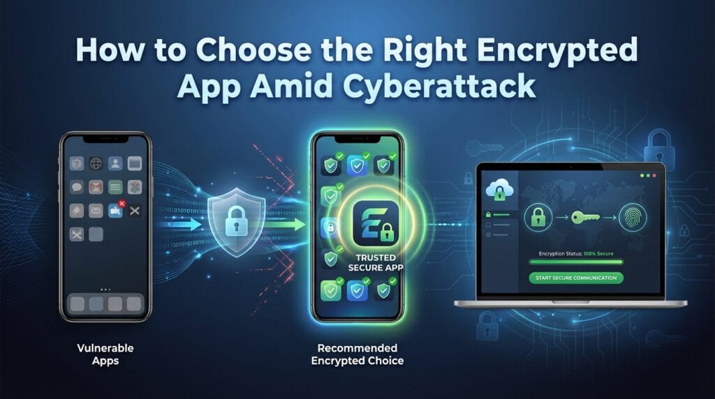 encrypted apps amid cyberattack
