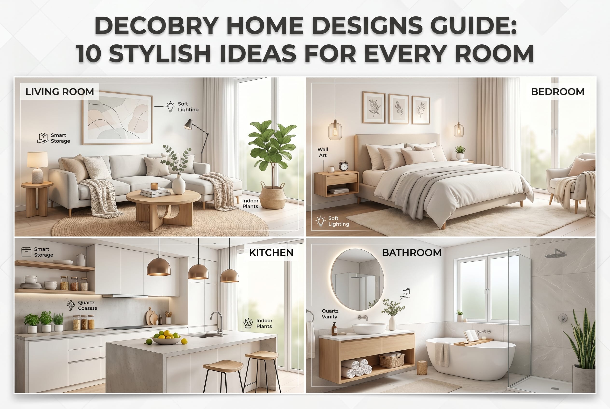 Decobry Home Designs Guide: 10 Stylish Ideas for Every Room