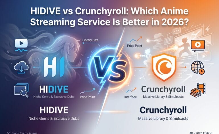 HIDIVE vs Crunchyroll: Which Anime Streaming Service Is Better in 2026?