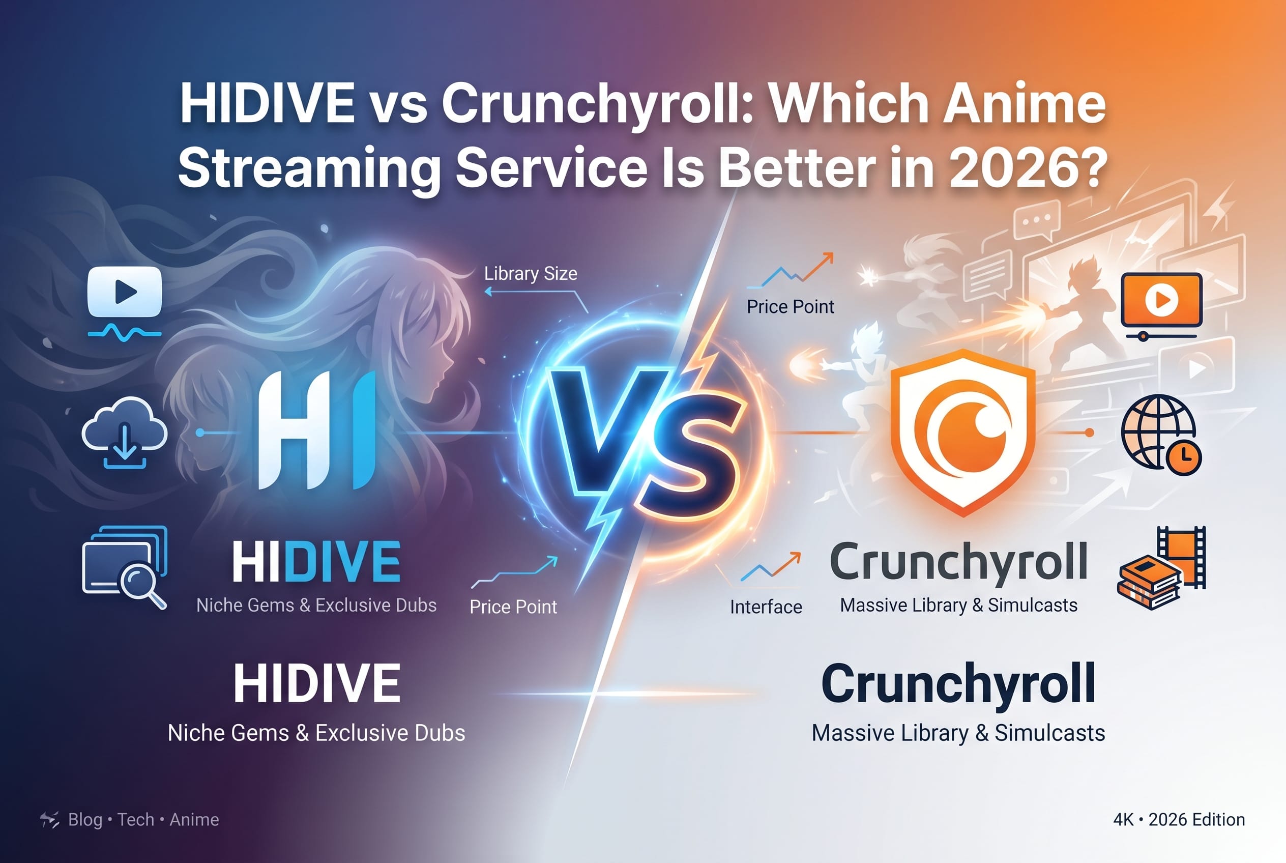 HIDIVE vs Crunchyroll: Which Anime Streaming Service Is Better in 2026?