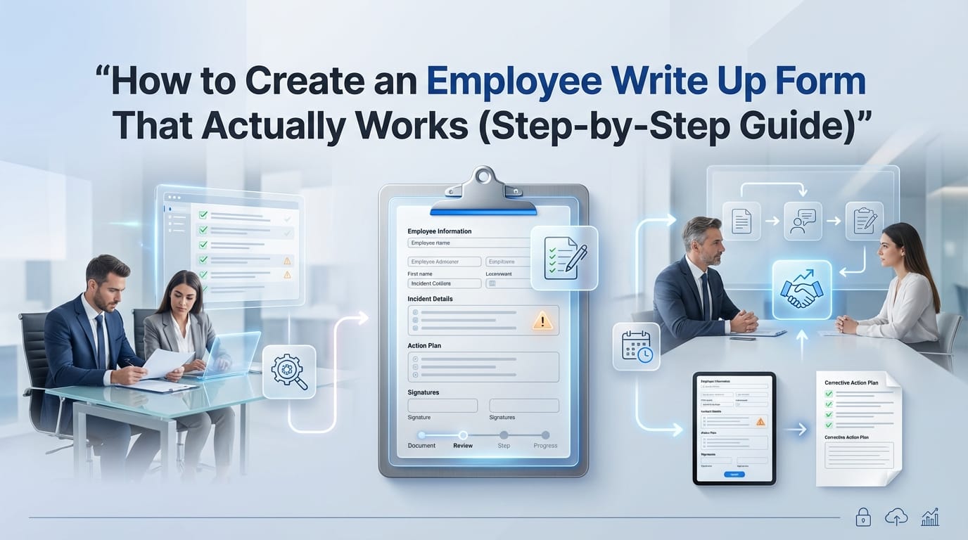 How to Create an Employee Write Up Form That Actually Works (Step-by-Step Guide)